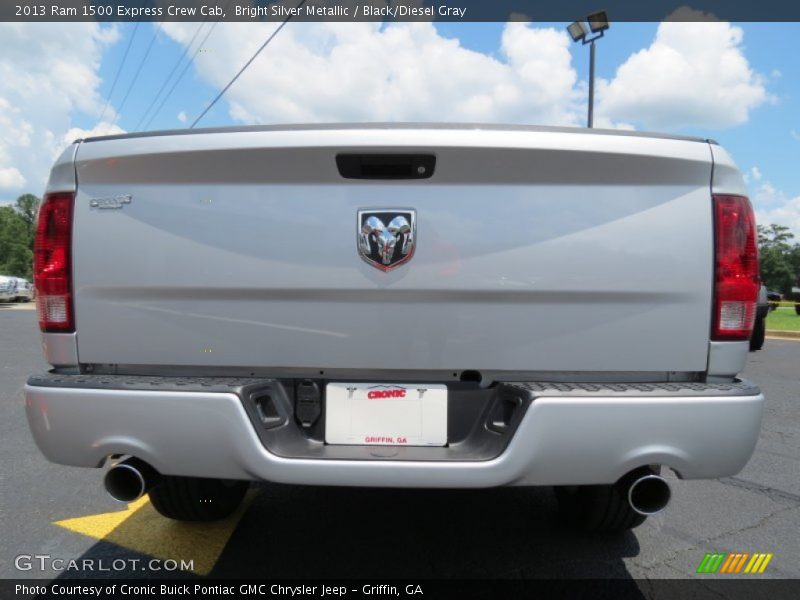 Bright Silver Metallic / Black/Diesel Gray 2013 Ram 1500 Express Crew Cab