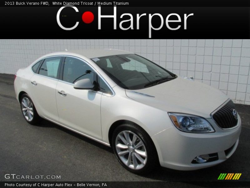 White Diamond Tricoat / Medium Titanium 2013 Buick Verano FWD
