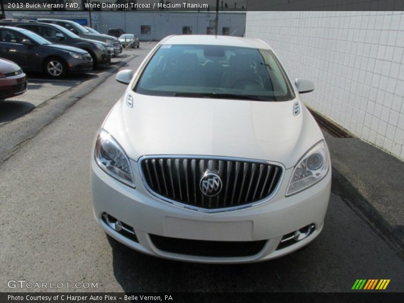 White Diamond Tricoat / Medium Titanium 2013 Buick Verano FWD