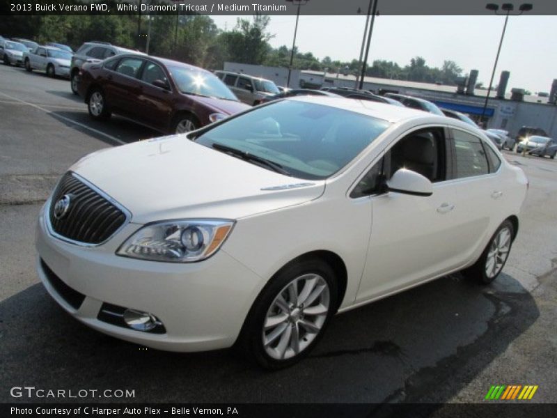 White Diamond Tricoat / Medium Titanium 2013 Buick Verano FWD