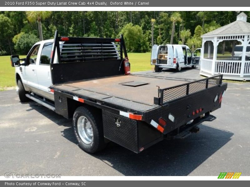 Oxford White / Camel 2010 Ford F350 Super Duty Lariat Crew Cab 4x4 Dually