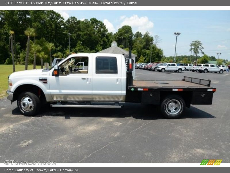 Oxford White / Camel 2010 Ford F350 Super Duty Lariat Crew Cab 4x4 Dually