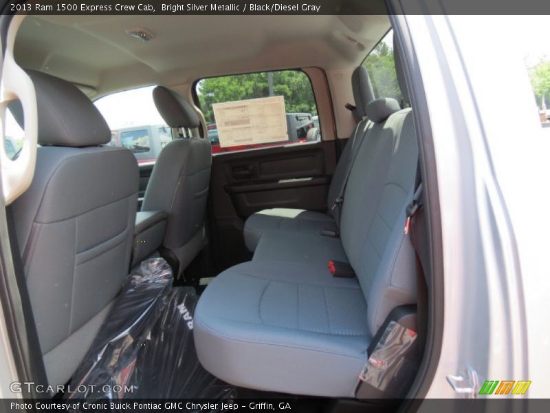 Bright Silver Metallic / Black/Diesel Gray 2013 Ram 1500 Express Crew Cab