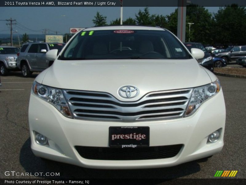 Blizzard Pearl White / Light Gray 2011 Toyota Venza I4 AWD