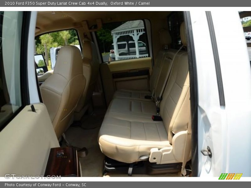 Oxford White / Camel 2010 Ford F350 Super Duty Lariat Crew Cab 4x4 Dually