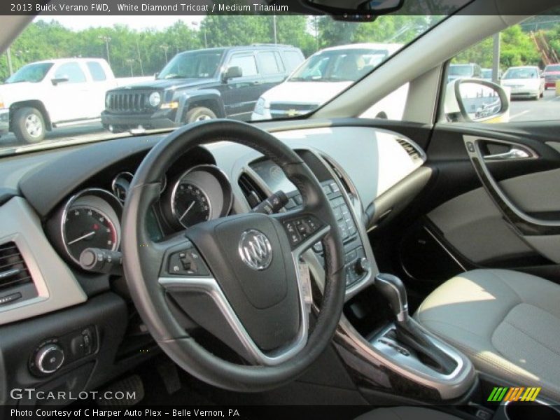 White Diamond Tricoat / Medium Titanium 2013 Buick Verano FWD