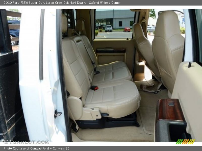 Oxford White / Camel 2010 Ford F350 Super Duty Lariat Crew Cab 4x4 Dually