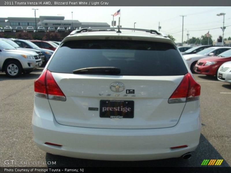 Blizzard Pearl White / Light Gray 2011 Toyota Venza I4 AWD