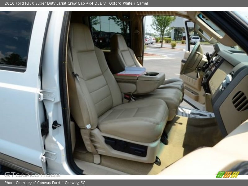 Oxford White / Camel 2010 Ford F350 Super Duty Lariat Crew Cab 4x4 Dually