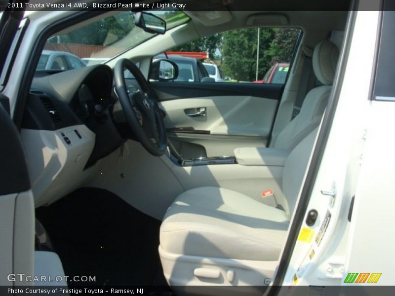 Blizzard Pearl White / Light Gray 2011 Toyota Venza I4 AWD
