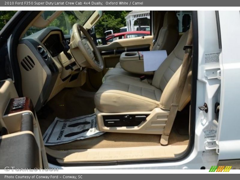 Oxford White / Camel 2010 Ford F350 Super Duty Lariat Crew Cab 4x4 Dually