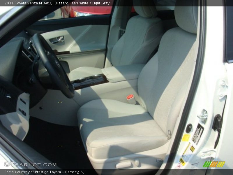 Blizzard Pearl White / Light Gray 2011 Toyota Venza I4 AWD