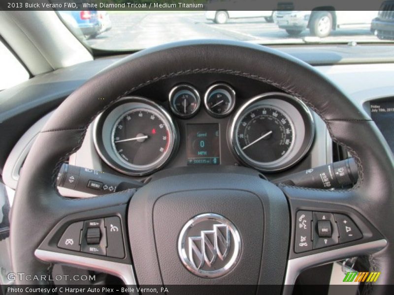 White Diamond Tricoat / Medium Titanium 2013 Buick Verano FWD