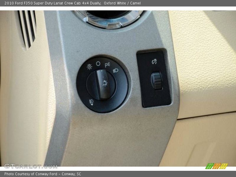 Oxford White / Camel 2010 Ford F350 Super Duty Lariat Crew Cab 4x4 Dually