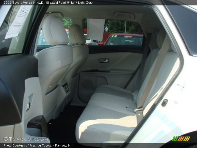 Blizzard Pearl White / Light Gray 2011 Toyota Venza I4 AWD