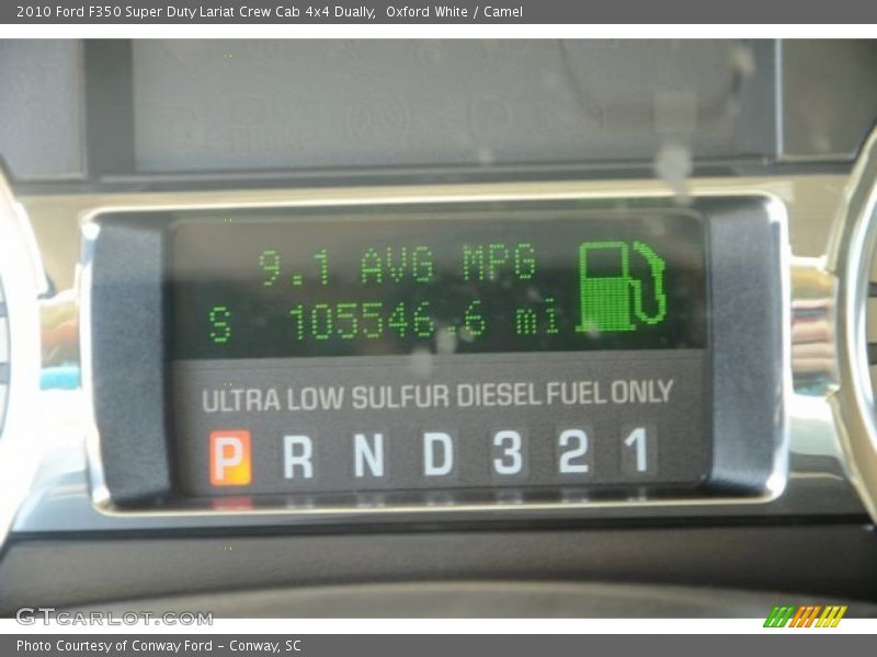 Oxford White / Camel 2010 Ford F350 Super Duty Lariat Crew Cab 4x4 Dually