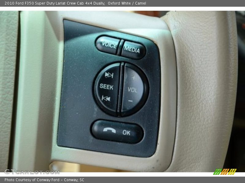Oxford White / Camel 2010 Ford F350 Super Duty Lariat Crew Cab 4x4 Dually