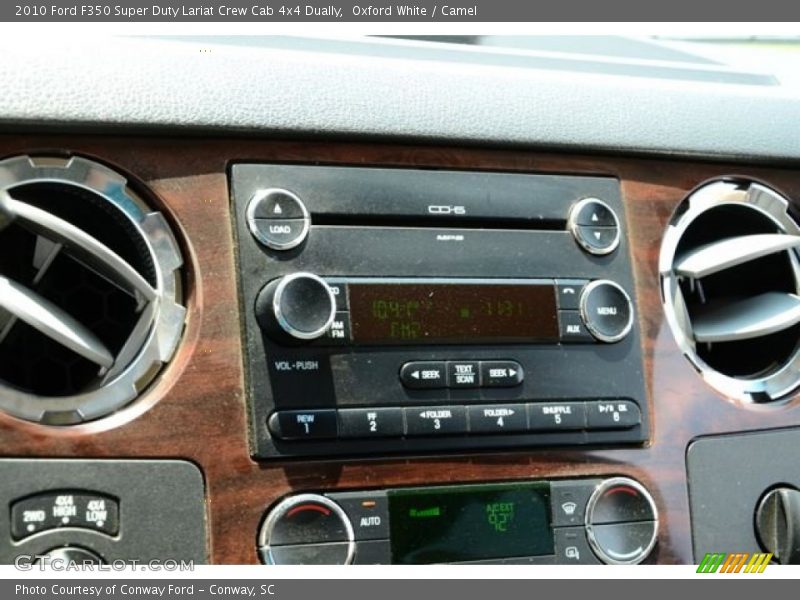Oxford White / Camel 2010 Ford F350 Super Duty Lariat Crew Cab 4x4 Dually
