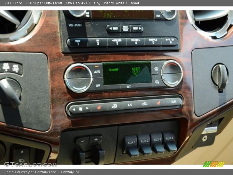 Oxford White / Camel 2010 Ford F350 Super Duty Lariat Crew Cab 4x4 Dually