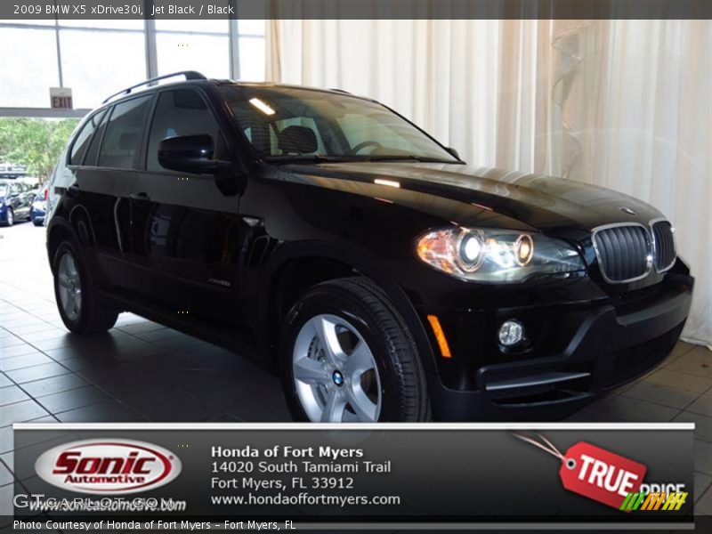 Jet Black / Black 2009 BMW X5 xDrive30i