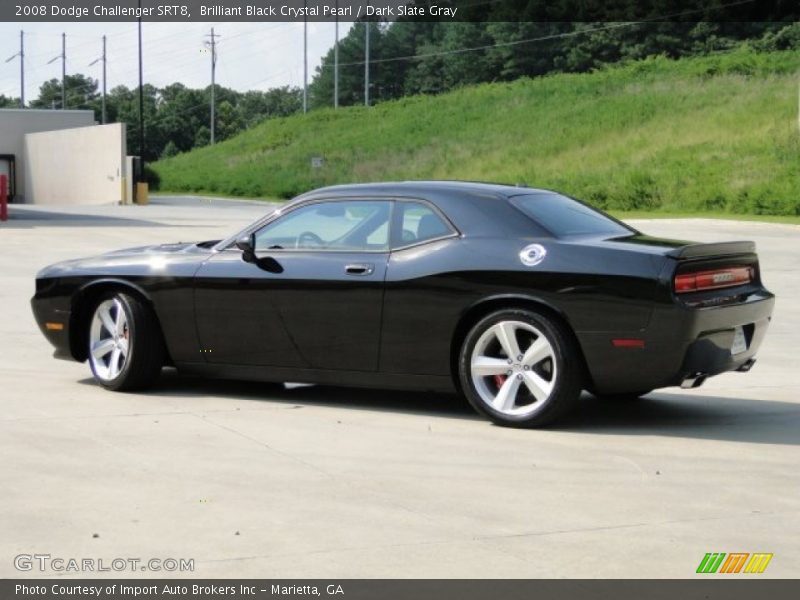 Brilliant Black Crystal Pearl / Dark Slate Gray 2008 Dodge Challenger SRT8