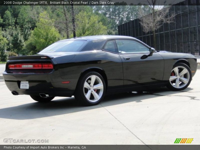 Brilliant Black Crystal Pearl / Dark Slate Gray 2008 Dodge Challenger SRT8