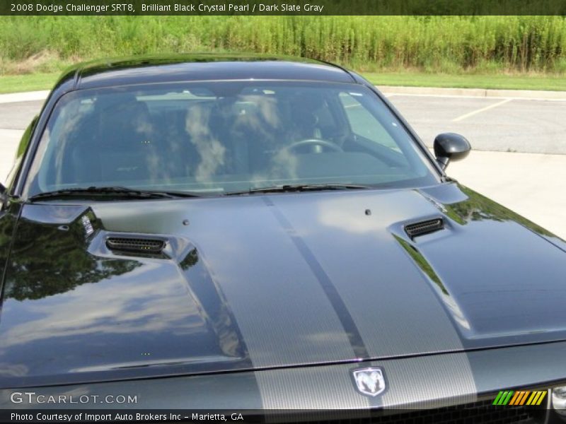 Brilliant Black Crystal Pearl / Dark Slate Gray 2008 Dodge Challenger SRT8