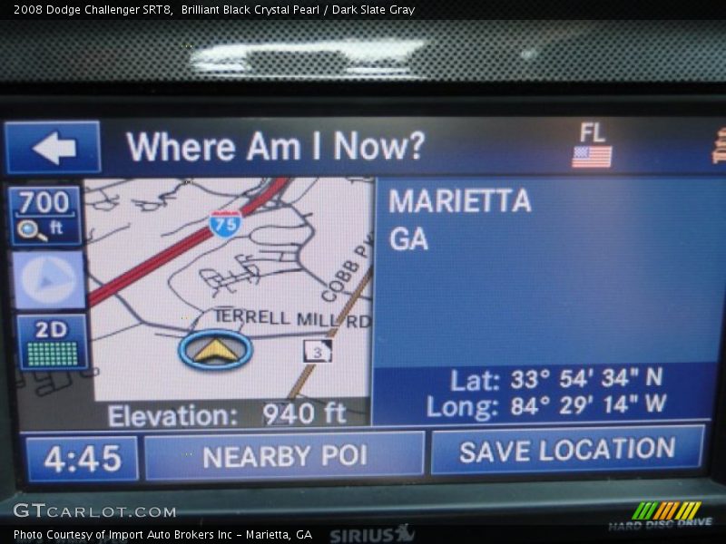 Navigation of 2008 Challenger SRT8