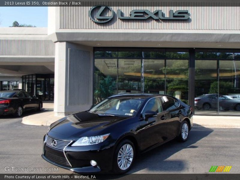 Obsidian Black / Black 2013 Lexus ES 350