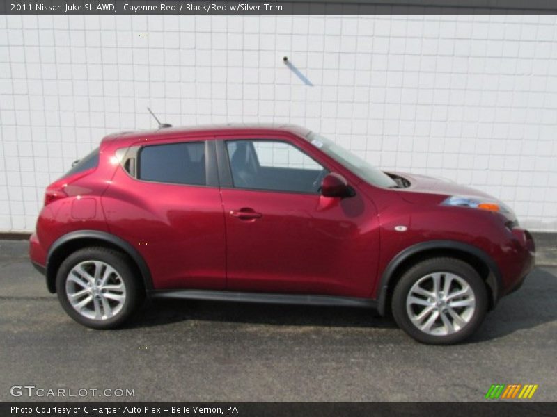 Cayenne Red / Black/Red w/Silver Trim 2011 Nissan Juke SL AWD