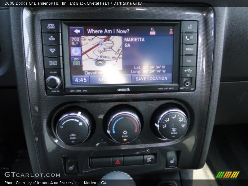 Brilliant Black Crystal Pearl / Dark Slate Gray 2008 Dodge Challenger SRT8