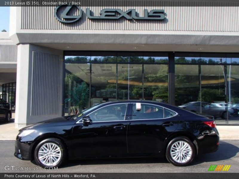 Obsidian Black / Black 2013 Lexus ES 350