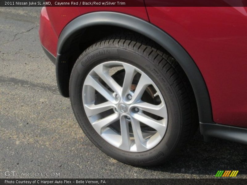 Cayenne Red / Black/Red w/Silver Trim 2011 Nissan Juke SL AWD