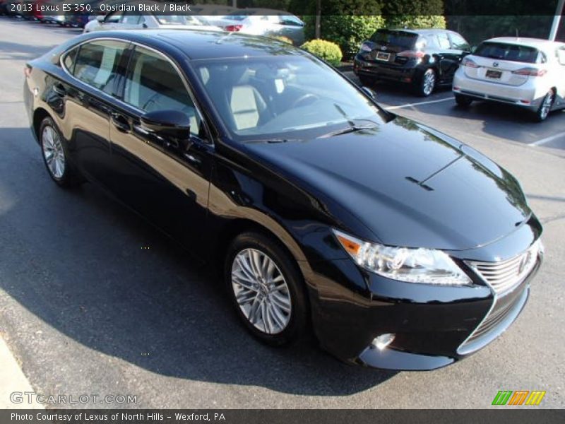 Obsidian Black / Black 2013 Lexus ES 350