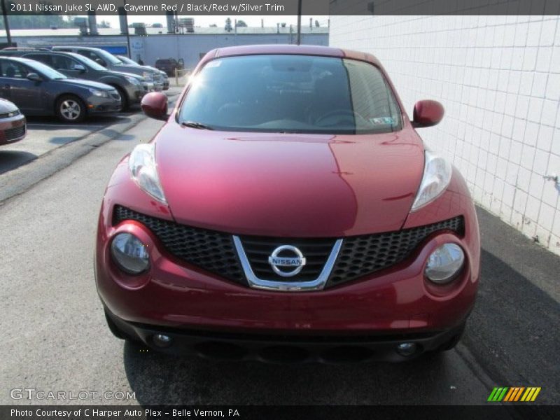 Cayenne Red / Black/Red w/Silver Trim 2011 Nissan Juke SL AWD