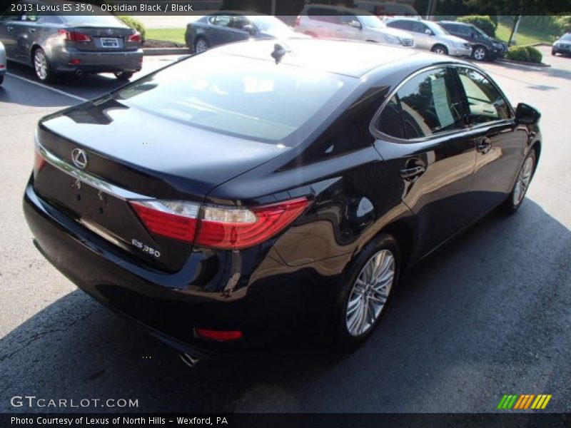 Obsidian Black / Black 2013 Lexus ES 350