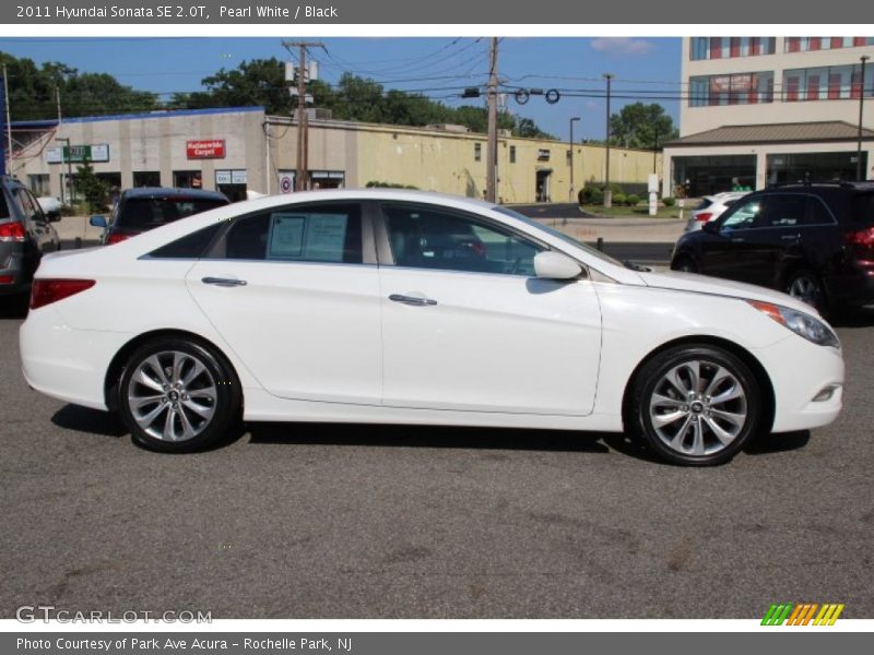 Pearl White / Black 2011 Hyundai Sonata SE 2.0T