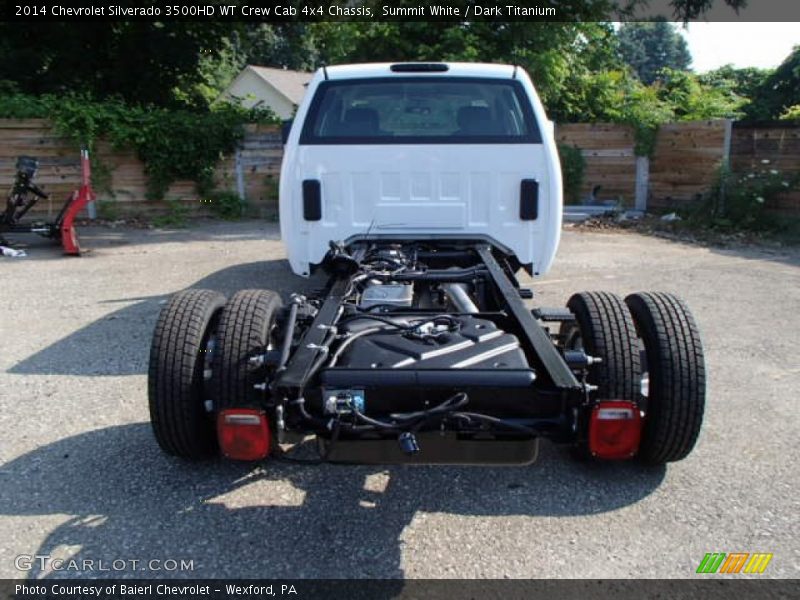 Summit White / Dark Titanium 2014 Chevrolet Silverado 3500HD WT Crew Cab 4x4 Chassis