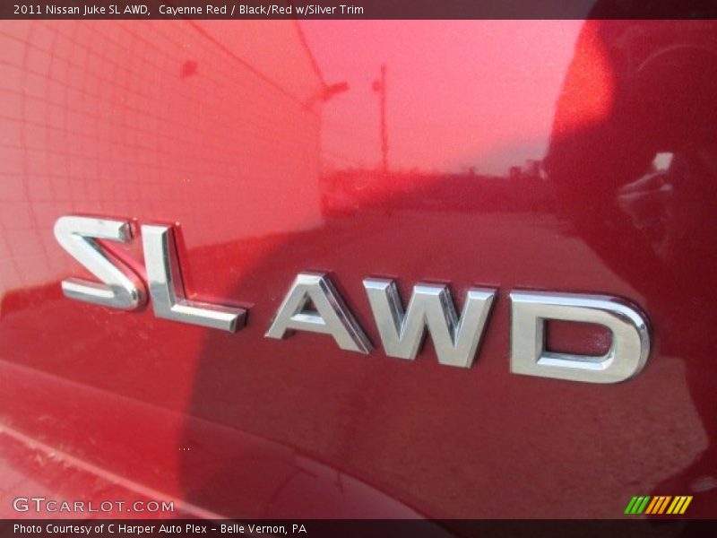 Cayenne Red / Black/Red w/Silver Trim 2011 Nissan Juke SL AWD