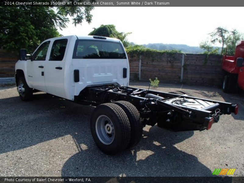  2014 Silverado 3500HD WT Crew Cab 4x4 Chassis Summit White