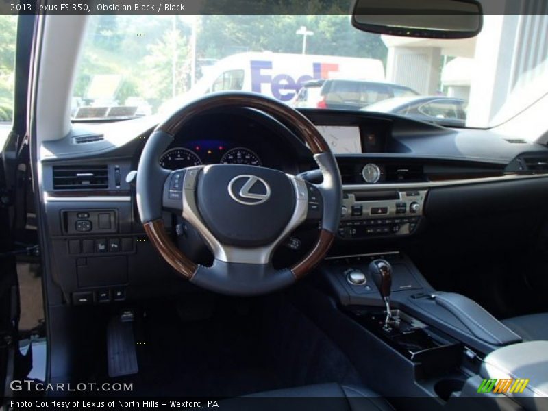 Obsidian Black / Black 2013 Lexus ES 350