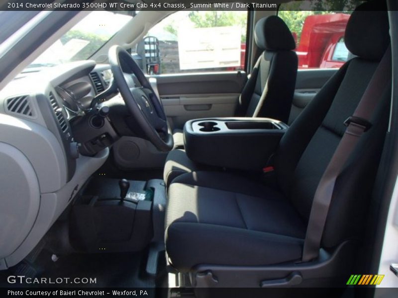 Summit White / Dark Titanium 2014 Chevrolet Silverado 3500HD WT Crew Cab 4x4 Chassis