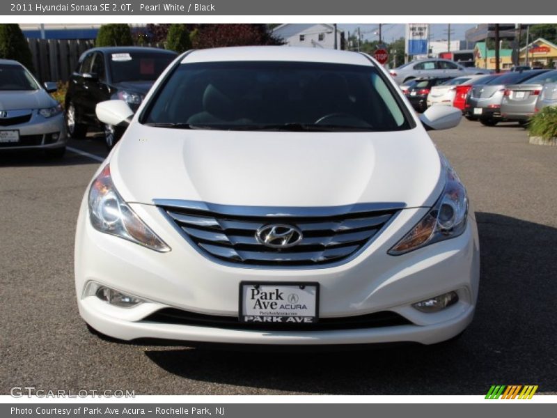 Pearl White / Black 2011 Hyundai Sonata SE 2.0T