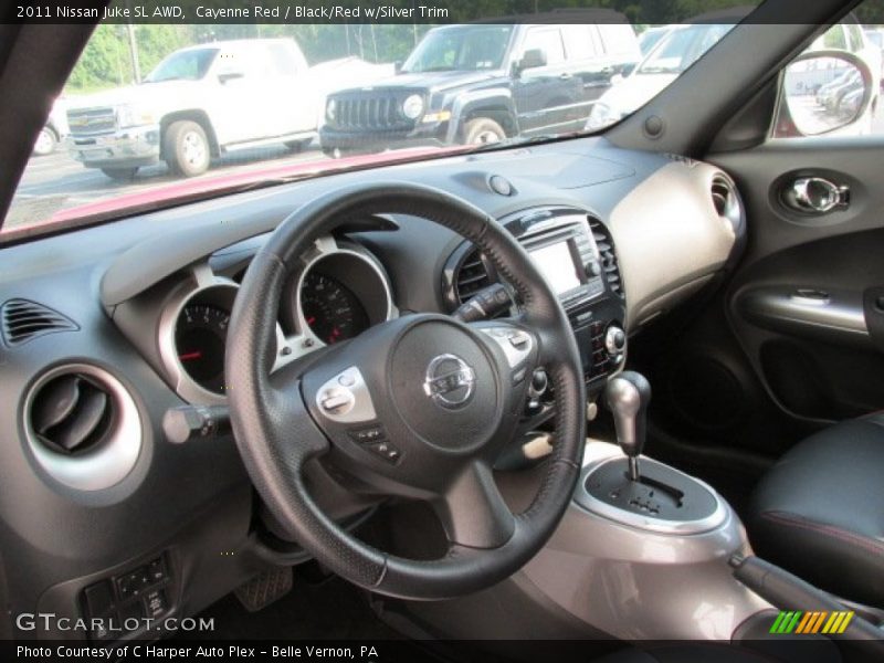 Cayenne Red / Black/Red w/Silver Trim 2011 Nissan Juke SL AWD