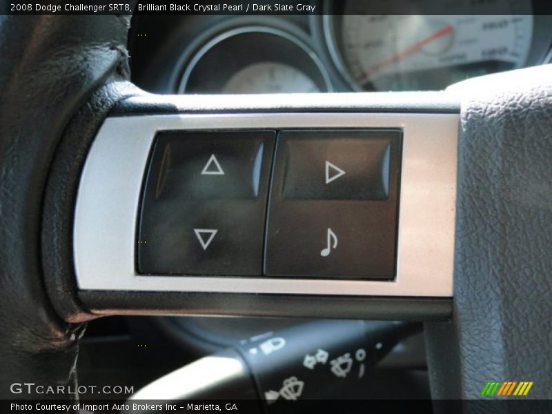 Brilliant Black Crystal Pearl / Dark Slate Gray 2008 Dodge Challenger SRT8