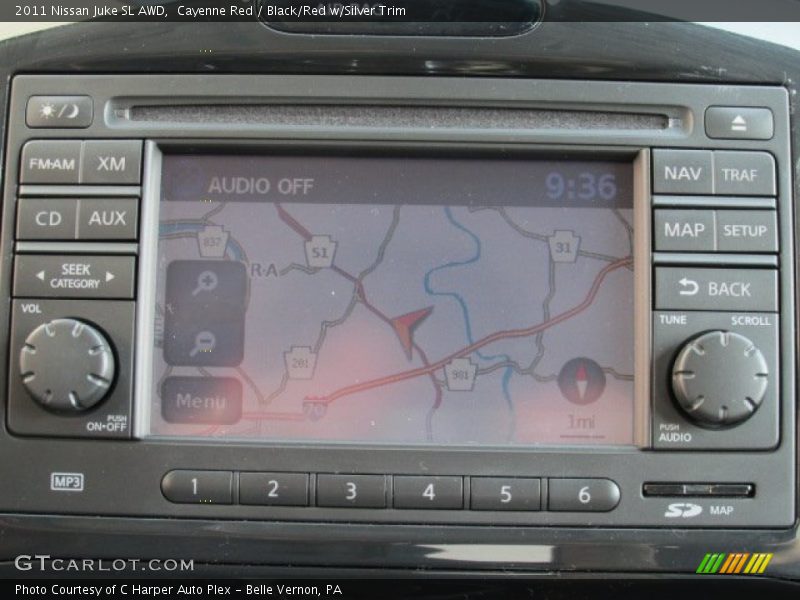 Cayenne Red / Black/Red w/Silver Trim 2011 Nissan Juke SL AWD