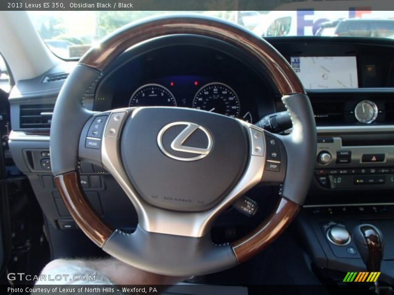 Obsidian Black / Black 2013 Lexus ES 350