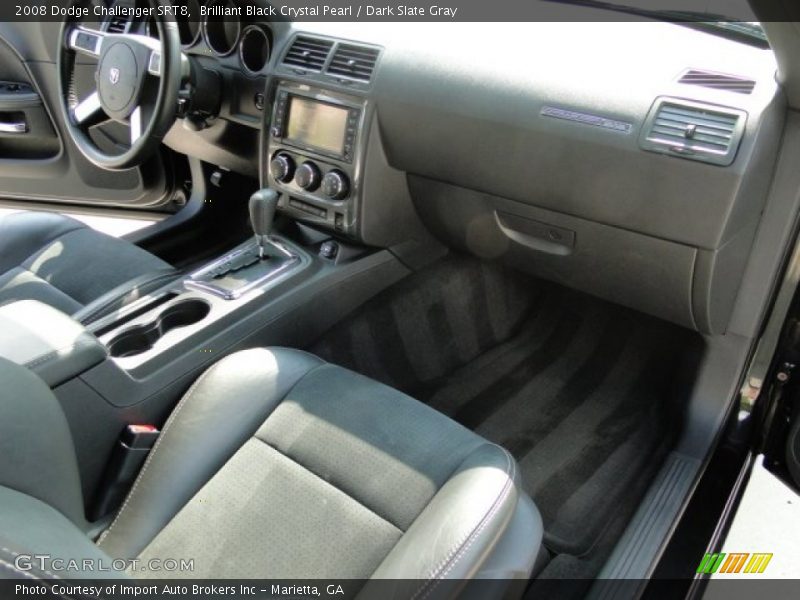 Brilliant Black Crystal Pearl / Dark Slate Gray 2008 Dodge Challenger SRT8