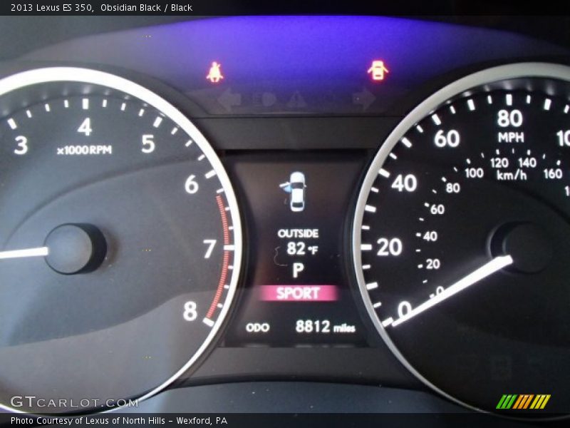 Obsidian Black / Black 2013 Lexus ES 350