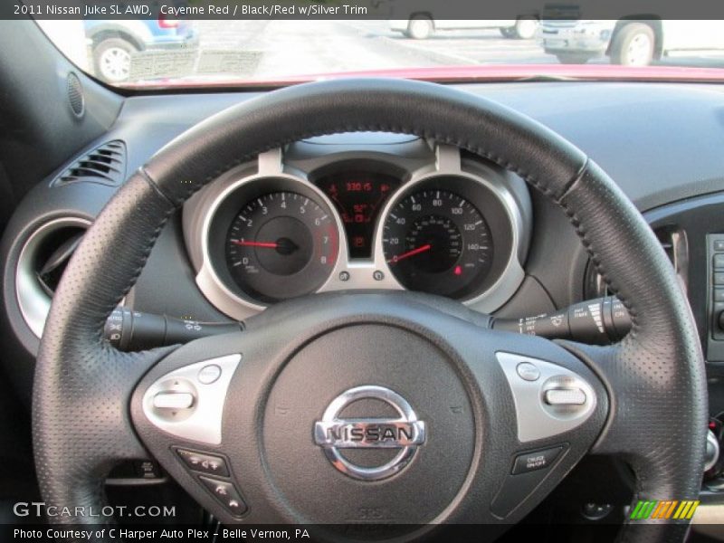 Cayenne Red / Black/Red w/Silver Trim 2011 Nissan Juke SL AWD